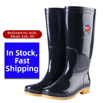 3531 Kõrged vihmajalatsid meestele, plastikust ülemine osa, hingavad, libisemiskindlad, kulumiskindlad
