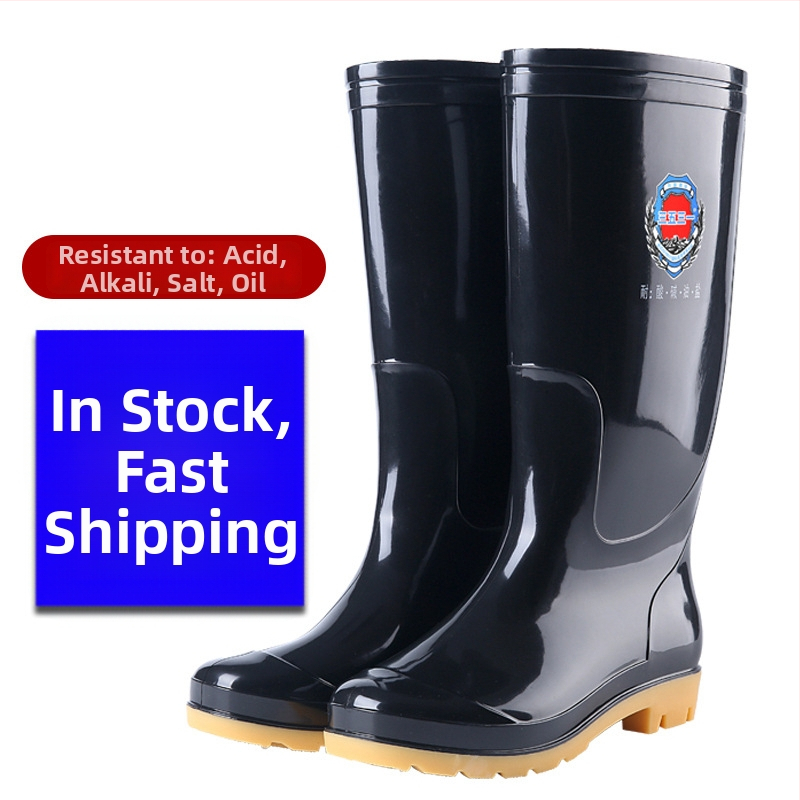 3531 Kõrged vihmajalatsid meestele, plastikust ülemine osa, hingavad, libisemiskindlad, kulumiskindlad