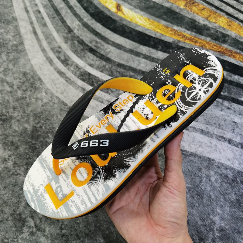 Férfi csúszásmentes PVC papucs, lélegző, nyitott lábujjú, gumírozott talp