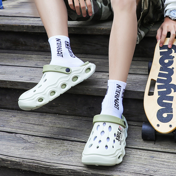 Sandale bărbați EVA cu deget închis – Pull-On, partea superioară EVA, talpă EVA, talpă turnată prin injecție