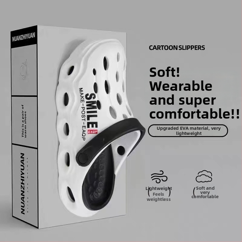 Sandale bărbați EVA cu deget închis – Pull-On, partea superioară EVA, talpă EVA, talpă turnată prin injecție