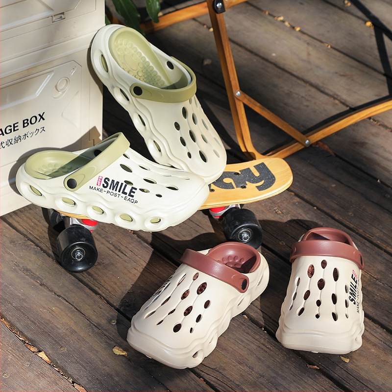 Sandale bărbați EVA cu deget închis – Pull-On, partea superioară EVA, talpă EVA, talpă turnată prin injecție