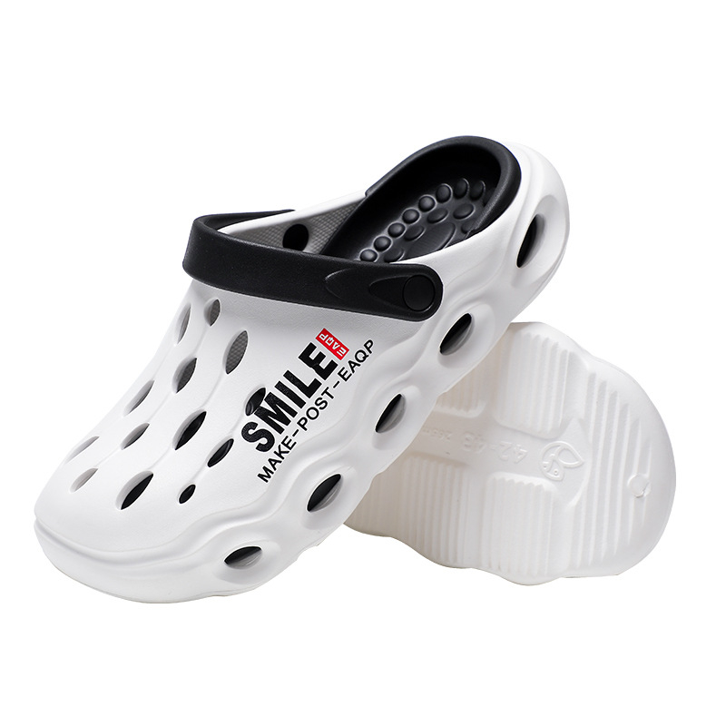 Sandale bărbați EVA cu deget închis – Pull-On, partea superioară EVA, talpă EVA, talpă turnată prin injecție