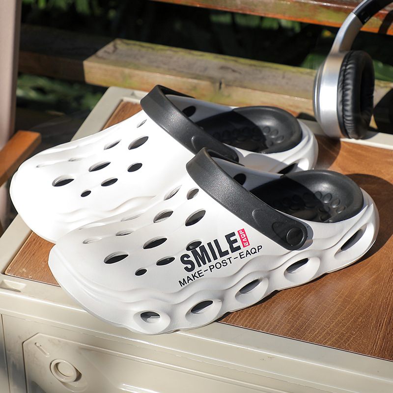 Sandale bărbați EVA cu deget închis – Pull-On, partea superioară EVA, talpă EVA, talpă turnată prin injecție