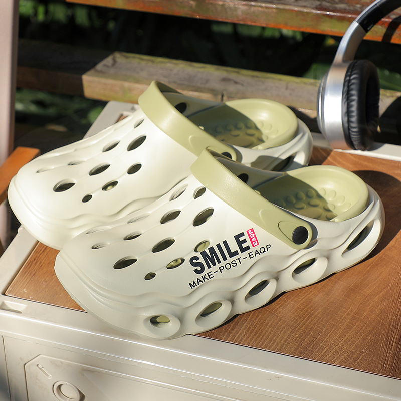 Sandale bărbați EVA cu deget închis – Pull-On, partea superioară EVA, talpă EVA, talpă turnată prin injecție