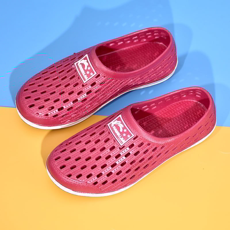 Férfi Baotou strand papucs perforált szellőző felsővel, műanyag felső és talp, vízálló és csúszásmentes