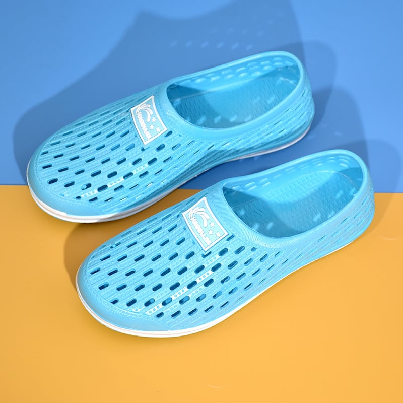 Férfi Baotou strand papucs perforált szellőző felsővel, műanyag felső és talp, vízálló és csúszásmentes