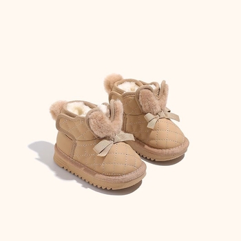 Djevojčice gležnjače s flisom, topla gornja strana od umjetne kože, korejski stil, za djecu od 1 do 6 godina.