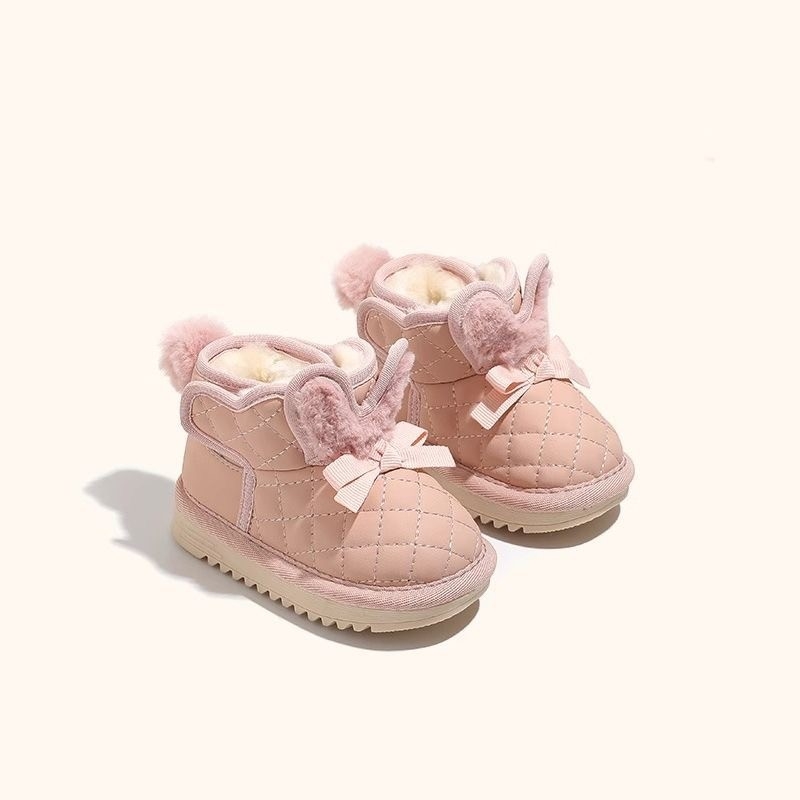 Djevojčice gležnjače s flisom, topla gornja strana od umjetne kože, korejski stil, za djecu od 1 do 6 godina.