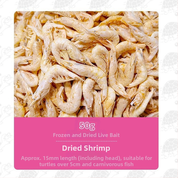Freeze-Dried Shrimp and Turtle Food — Toote kood: Ttm1002163511; Toidu tüüp: Kuivatatud putukad/kuivatatud krevetid; Variatsioon: Akvaariumi lemmikloomatoit