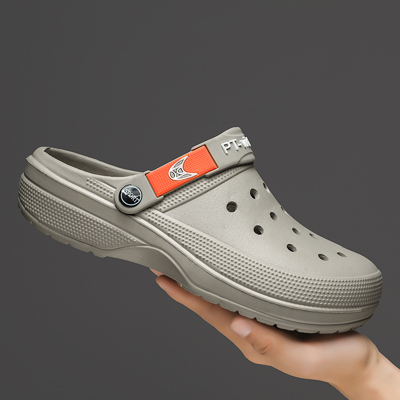 Sandale pentru bărbați din EVA, stil Crocs, cu partea superioară EVA și talpă EVA, talpă turnată prin injecție, închidere Baotou — vara 2024