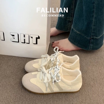 Pantofi sport femei din piele PU, vârf rotund, gleznă joasă, talpă din cauciuc, respirabili