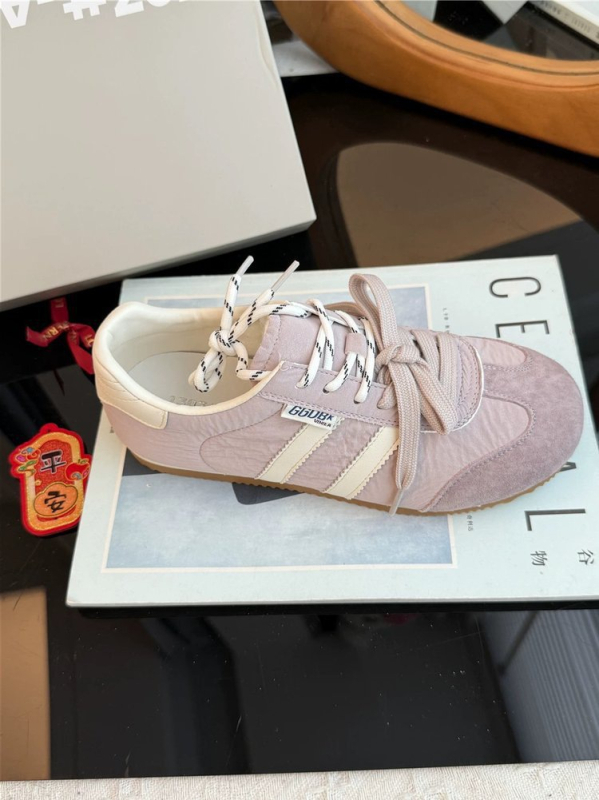 Pantofi sport femei din piele PU, vârf rotund, gleznă joasă, talpă din cauciuc, respirabili