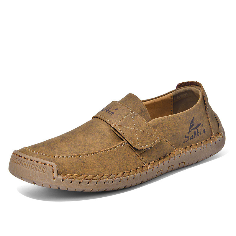 Unisex kvėpiančios rankų siuvimo loaferiai - viršutinis: Super Fiber; padalas: guma; apvali nosis; žemas kulnas 1-3 cm