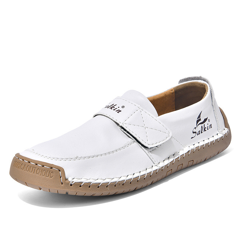 Unisex kvėpiančios rankų siuvimo loaferiai - viršutinis: Super Fiber; padalas: guma; apvali nosis; žemas kulnas 1-3 cm