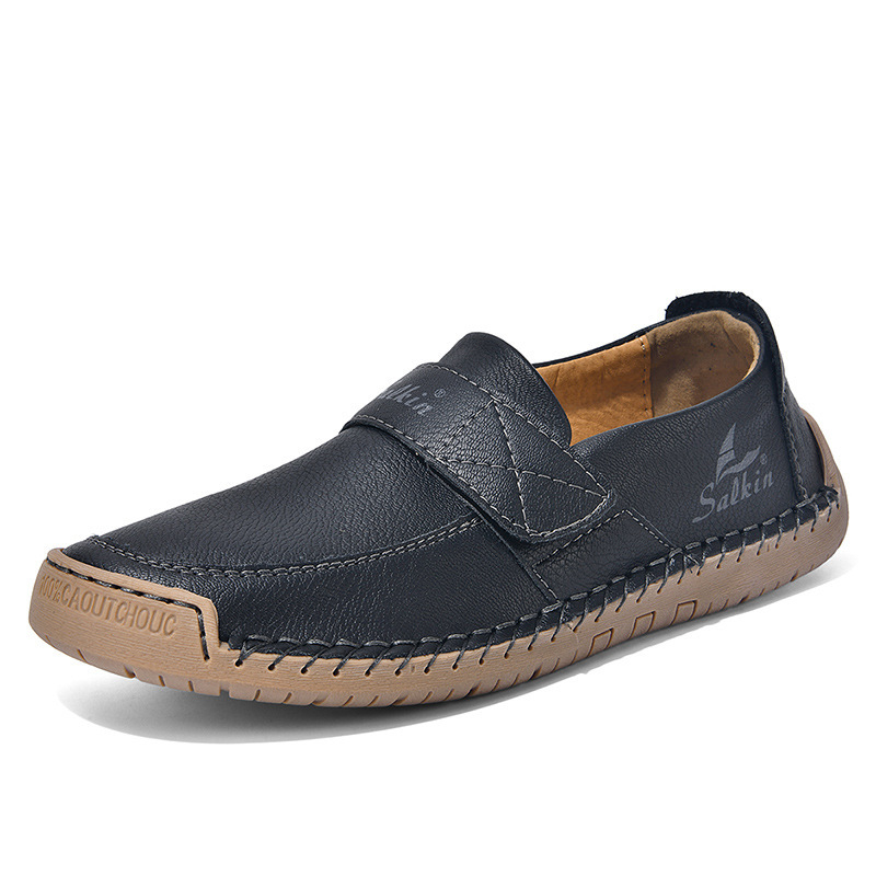 Unisex kvėpiančios rankų siuvimo loaferiai - viršutinis: Super Fiber; padalas: guma; apvali nosis; žemas kulnas 1-3 cm