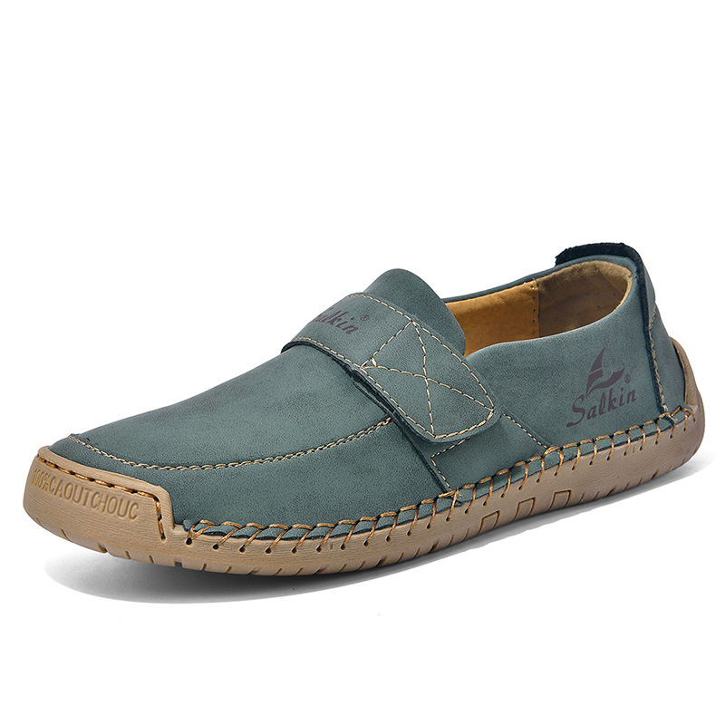 Unisex kvėpiančios rankų siuvimo loaferiai - viršutinis: Super Fiber; padalas: guma; apvali nosis; žemas kulnas 1-3 cm