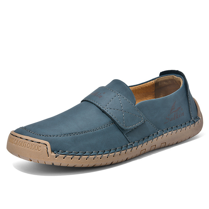 Unisex kvėpiančios rankų siuvimo loaferiai - viršutinis: Super Fiber; padalas: guma; apvali nosis; žemas kulnas 1-3 cm