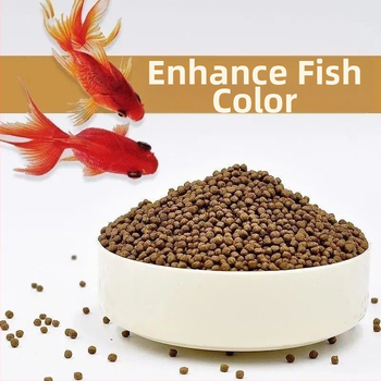 Graanulite kujuline akvaariumi kalatoit – kuldkala ja dekoratiivkalade jaoks