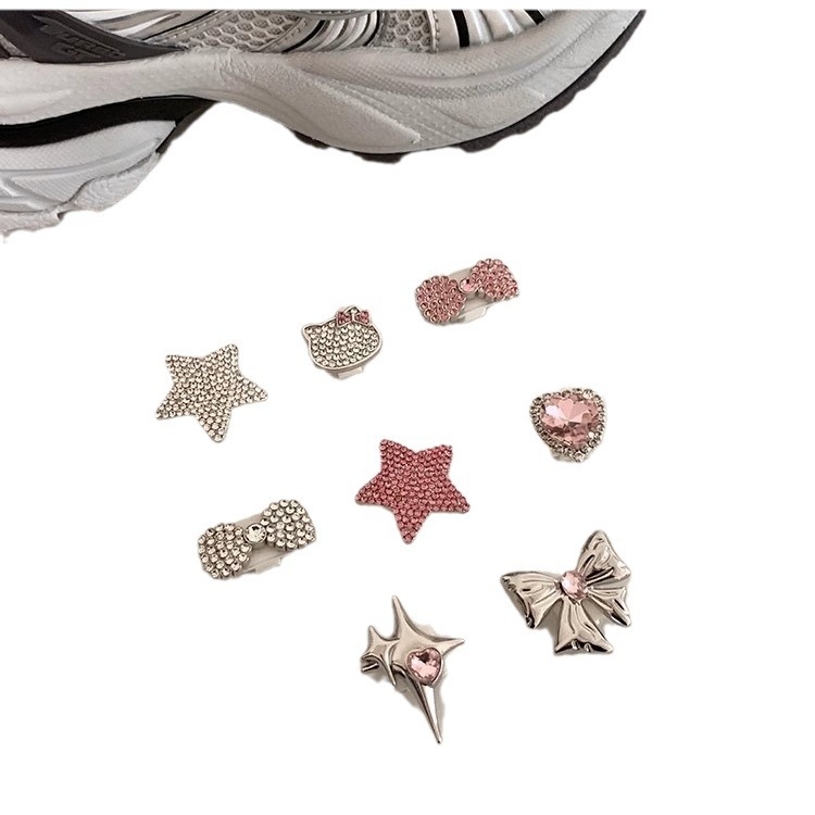 Kurpju sprādze ar pērļu loku, oriģināls dizains, modelis yt0026, piemērots sporta kurpēm, sandālēm un ikdienas apaviem, sievietes ikdienas stils, sezonas: vasara, ziema, pavasaris, rudens