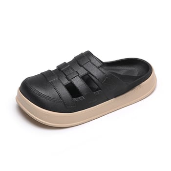 Női PVC klumpák perforált felsőrésszel, 2,5 cm vastag talp, injektált talp