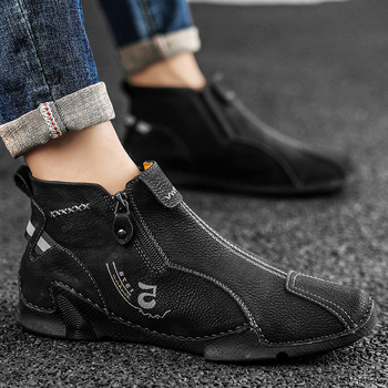 Мартин ботуши със страничен цип, детайл на ципа in стил октопод, горна част от микрофибърна кожа, дишаща подплата от мрежа, анти-слип подметка