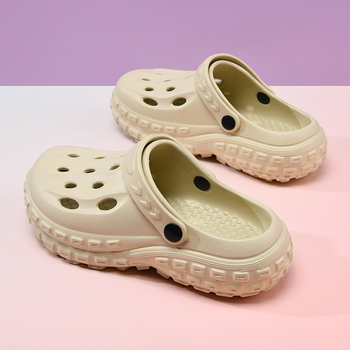 Unisex EVA Crocs stilā sandales ar 5 cm biezu zoli, pretslīdēšana, izturīgas, elpojošas, ar slēgtu purnu