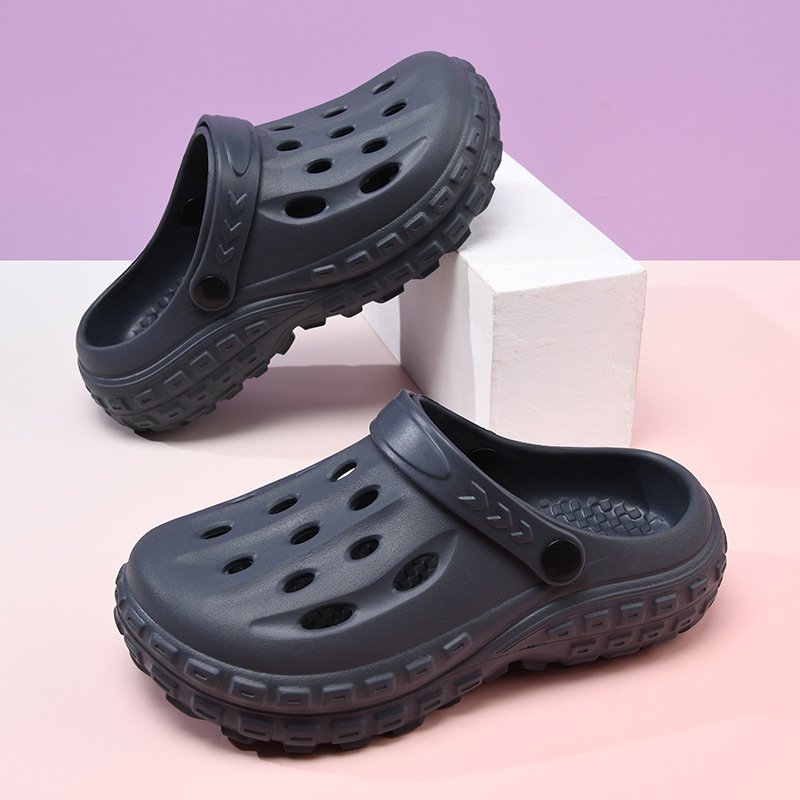 Unisex EVA Crocs stilā sandales ar 5 cm biezu zoli, pretslīdēšana, izturīgas, elpojošas, ar slēgtu purnu
