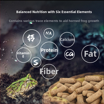SuperRep Horned Frog Food, 50 g, 48 pakendid karbis, päritolu Guangdong, akvaariumi koduloomade toit