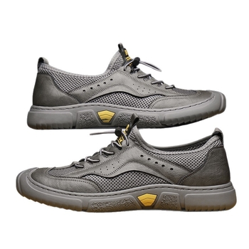 Мъжки ежедневни клогове със смесена горна част, дишащи, остър нос, гумена подметка, лято 2025