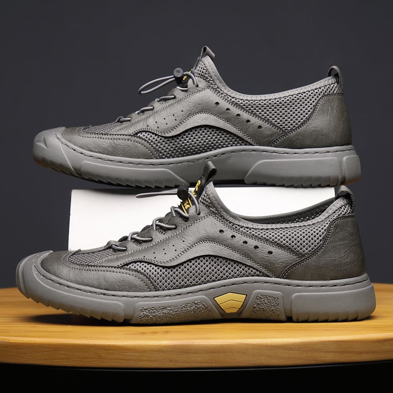 Мъжки ежедневни клогове със смесена горна част, дишащи, остър нос, гумена подметка, лято 2025