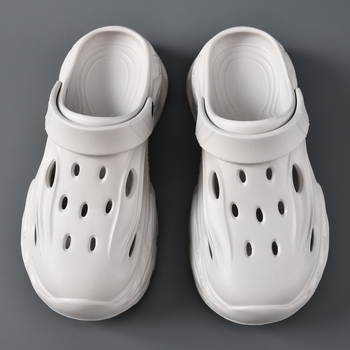 Unisex EVA Crocs stila klogs ar 5 cm bieza zole, pretslīdēšana, izturīgas pret nolietojumu, elpojošas, viengabala veidots