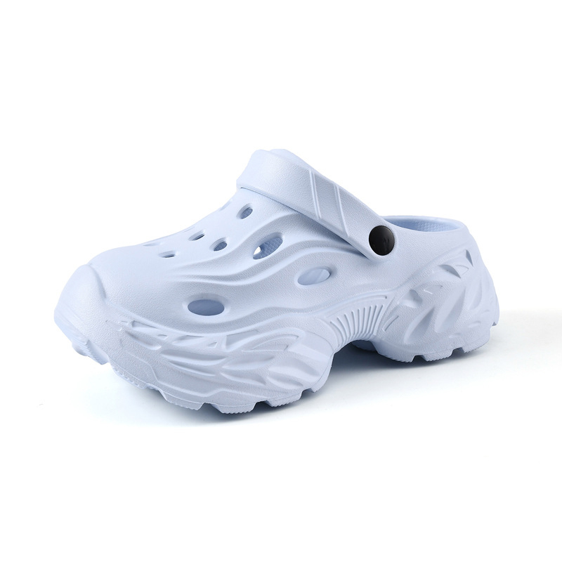 Unisex EVA Crocs stila klogs ar 5 cm bieza zole, pretslīdēšana, izturīgas pret nolietojumu, elpojošas, viengabala veidots