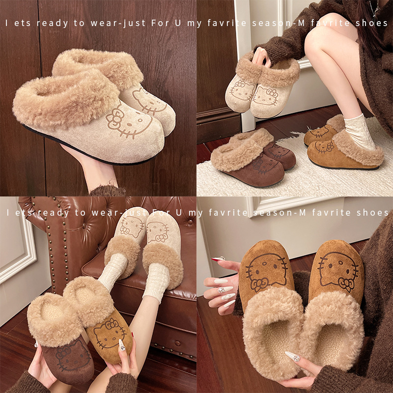 Γυναικείες παντόφλες σε στυλ Birkenstock, ζεστές με γούνινη επένδυση και παχιά σόλα, επάνω μέρος από συνθετικό δέρμα, σόλα από TPR, κυκλοφορούν την άνοιξη του 2025