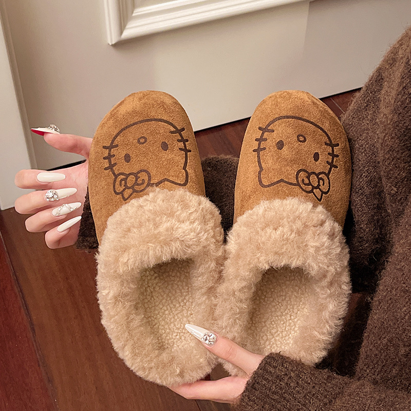 Γυναικείες παντόφλες σε στυλ Birkenstock, ζεστές με γούνινη επένδυση και παχιά σόλα, επάνω μέρος από συνθετικό δέρμα, σόλα από TPR, κυκλοφορούν την άνοιξη του 2025