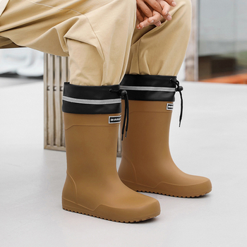 Мъжки дъждовни ботуши, BIRROT, PVC горна част, подплата от флис, EVA стелка