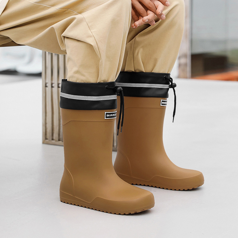 Мъжки дъждовни ботуши, BIRROT, PVC горна част, подплата от флис, EVA стелка