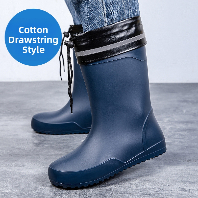 Vīriešu lietus zābaki, BIRROT, PVC augšdaļa, flīsu iekšpuse, EVA zolīte