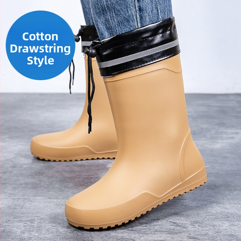 Vīriešu lietus zābaki, BIRROT, PVC augšdaļa, flīsu iekšpuse, EVA zolīte