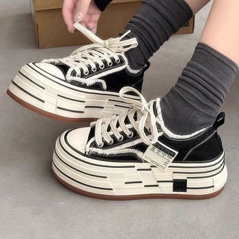 Moteriški pluošto kedai su stora padu, raišteliai, žemas viršus, pavasaris 2025, kasdienio stiliaus