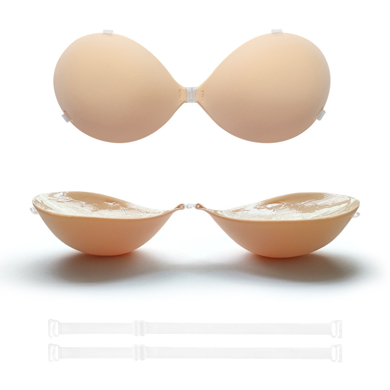 Silikoninis krūties pleistras vestuvinei suknelei — specialiai mažoms krūtims, pakelia, neslidus, 5 cm storis, nematomas po drabužiais