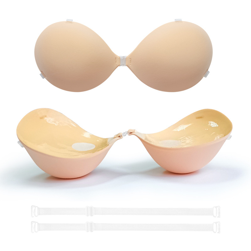 Silikoninis krūties pleistras vestuvinei suknelei — specialiai mažoms krūtims, pakelia, neslidus, 5 cm storis, nematomas po drabužiais