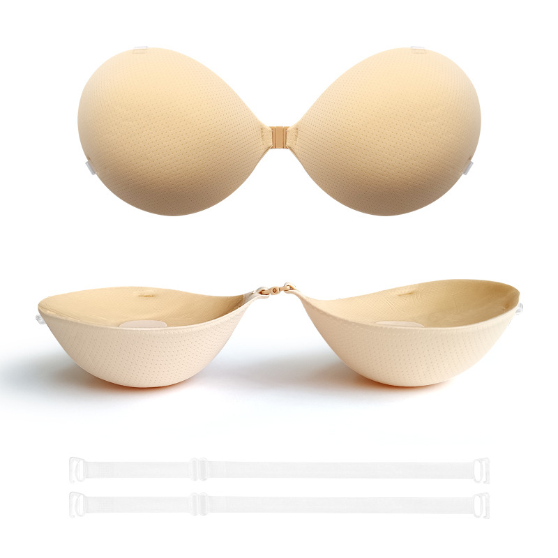 Silikoninis krūties pleistras vestuvinei suknelei — specialiai mažoms krūtims, pakelia, neslidus, 5 cm storis, nematomas po drabužiais