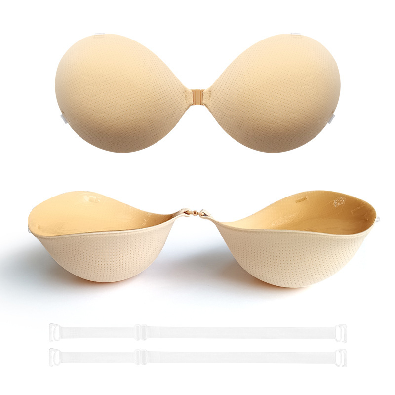 Silikoninis krūties pleistras vestuvinei suknelei — specialiai mažoms krūtims, pakelia, neslidus, 5 cm storis, nematomas po drabužiais