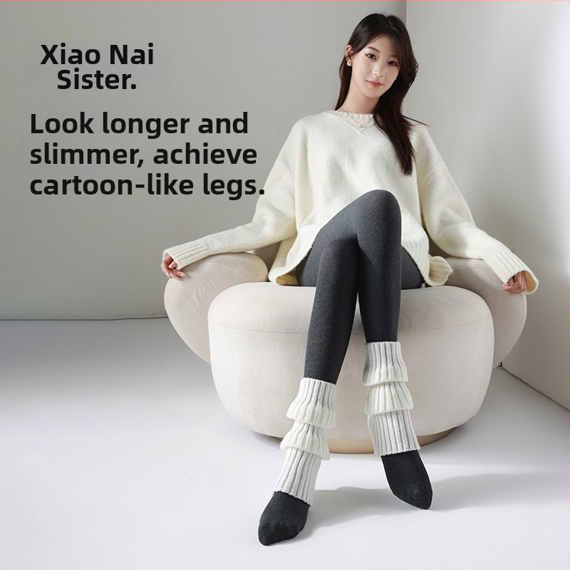 Dámske pančuchy na báze vrstvy s fleecovou výstelkou, viskóza, hrubé, zdvíhanie zadku, tvarovanie siluety, jednofarebné