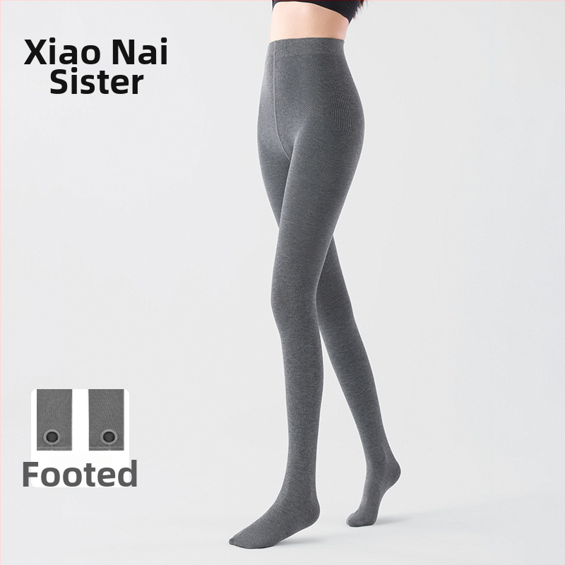 Dámske pančuchy na báze vrstvy s fleecovou výstelkou, viskóza, hrubé, zdvíhanie zadku, tvarovanie siluety, jednofarebné