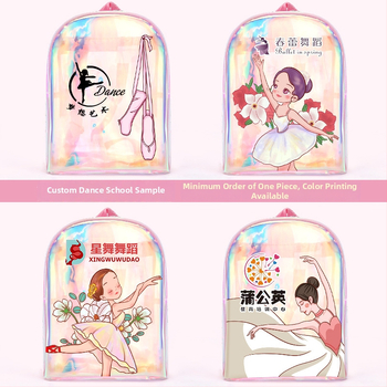 PU-materjalist tantsu seljakott tüdrukutele – kumer õla rihm, anime karikatuuride muster, sobib siseruumides sportimiseks