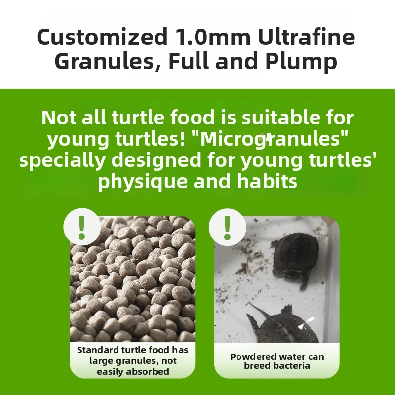 YEE barība jaunām ūdens bruņurupučiem – granulas, ūdens mājdzīvnieku barība