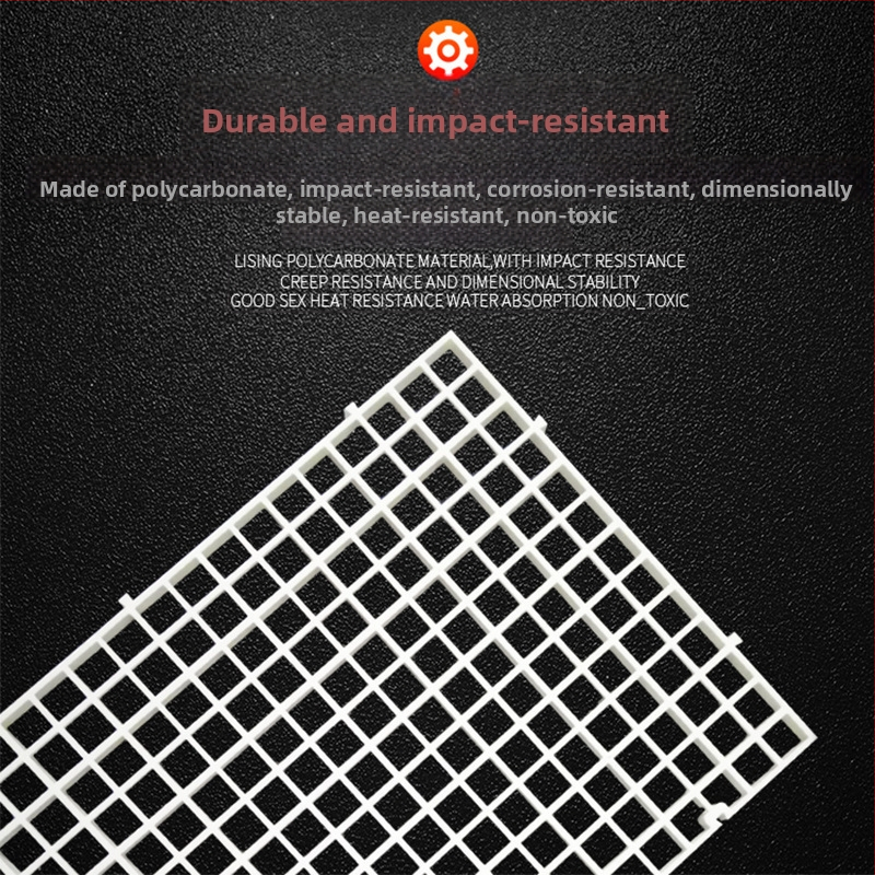 Dolný deliaci panel pre akvárium s akrylovým filtrom a plastovým mrežovým deliľom