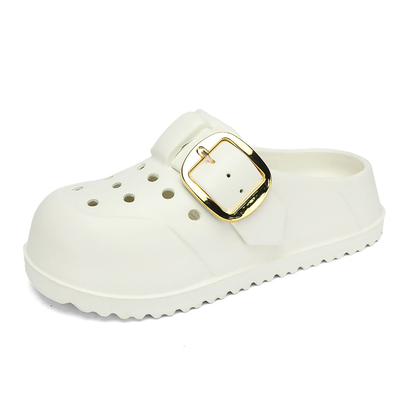 Sieviešu Crocs stilā sandales: EVA augšdaļa un zole, bieza zole, pretslīdēšana, ikdienas pludmales apavi